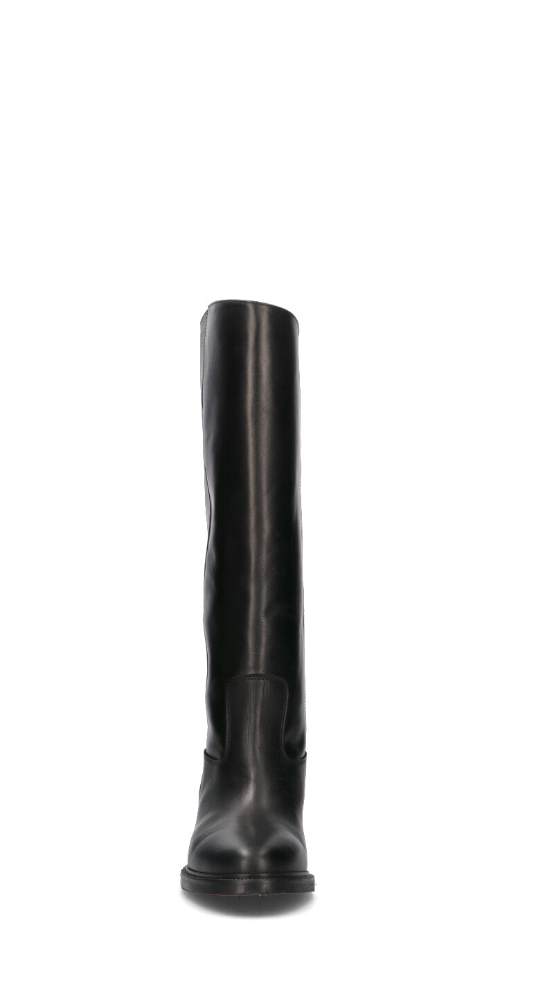 PHIL MELVIS Stivale donna nero in pelle