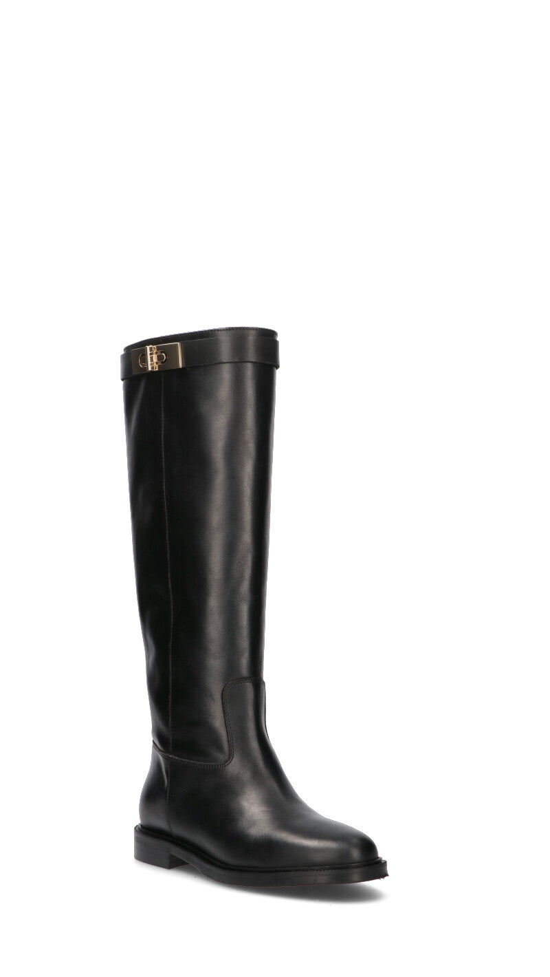 PHIL MELVIS Stivale donna nero in pelle