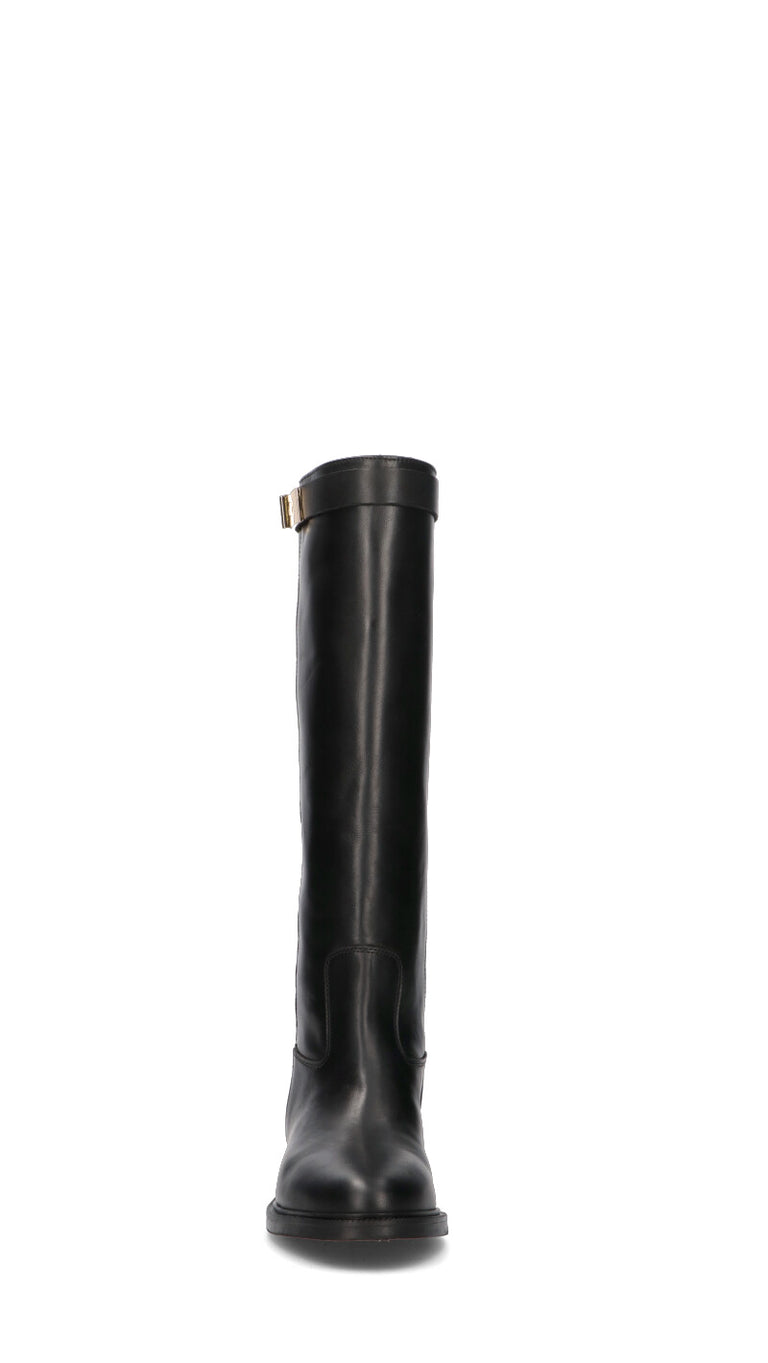 PHIL MELVIS Stivale donna nero in pelle
