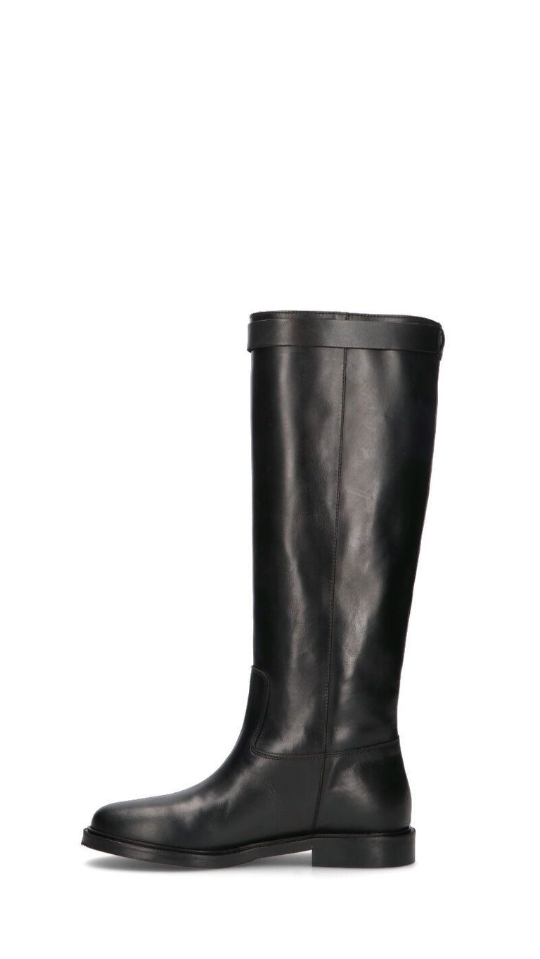 PHIL MELVIS Stivale donna nero in pelle