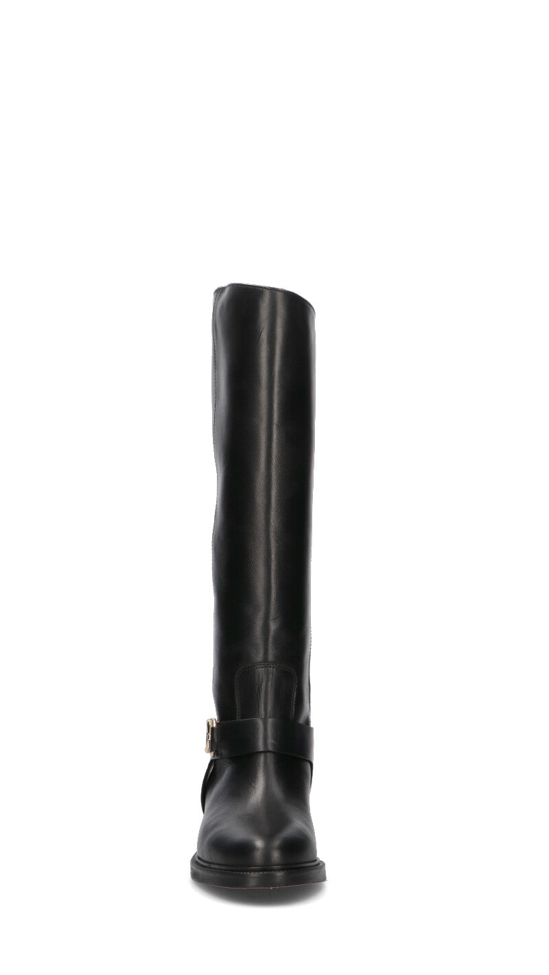 PHIL MELVIS Stivale donna nero in pelle