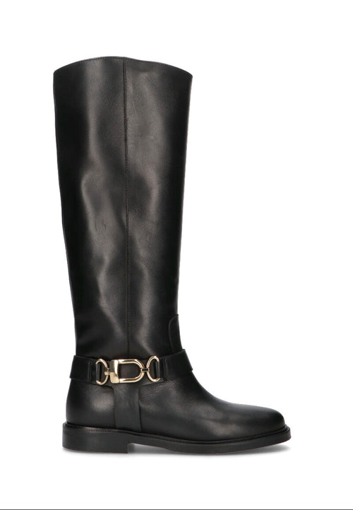 PHIL MELVIS Stivale donna nero in pelle