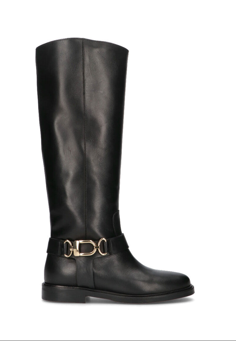 PHIL MELVIS Stivale donna nero in pelle
