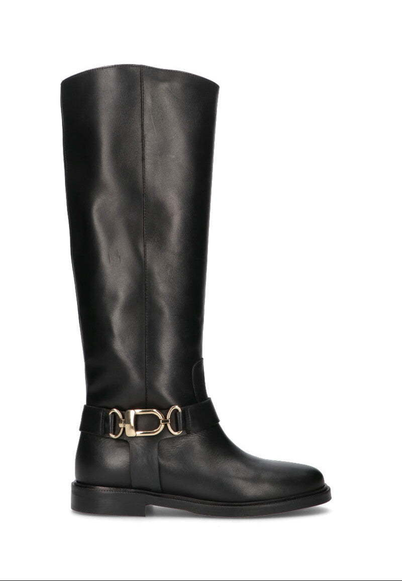 PHIL MELVIS Stivale donna nero in pelle