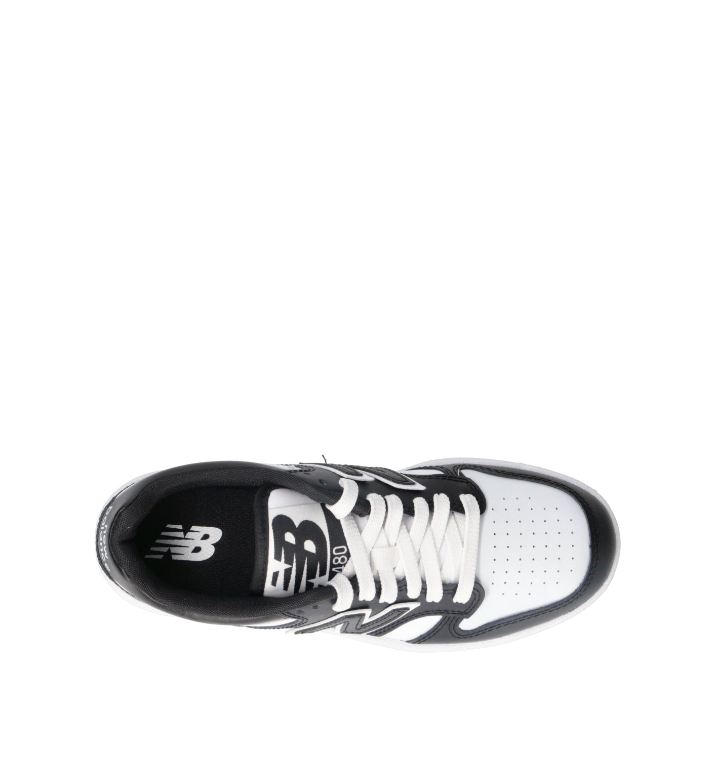 NEW BALANCE Sneaker ragazzo nera in pelle