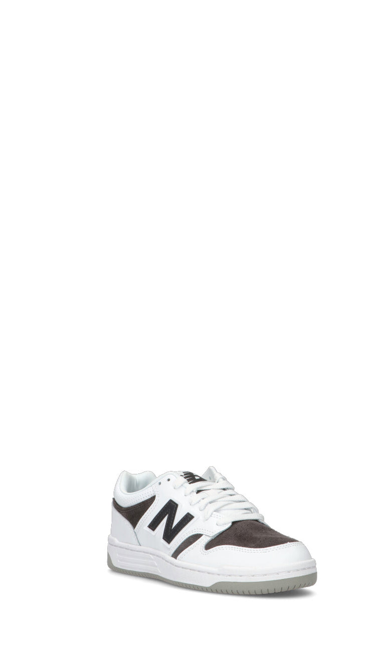 NEW BALANCE 480 Sneaker ragazzo/a bianca/nera in pelle
