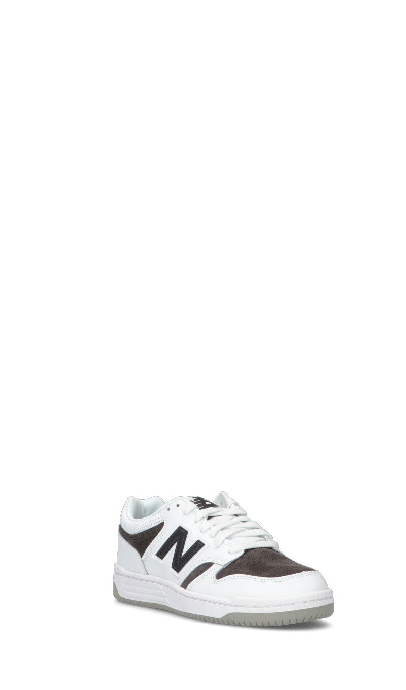NEW BALANCE 480 Sneaker ragazzo/a bianca/nera in pelle