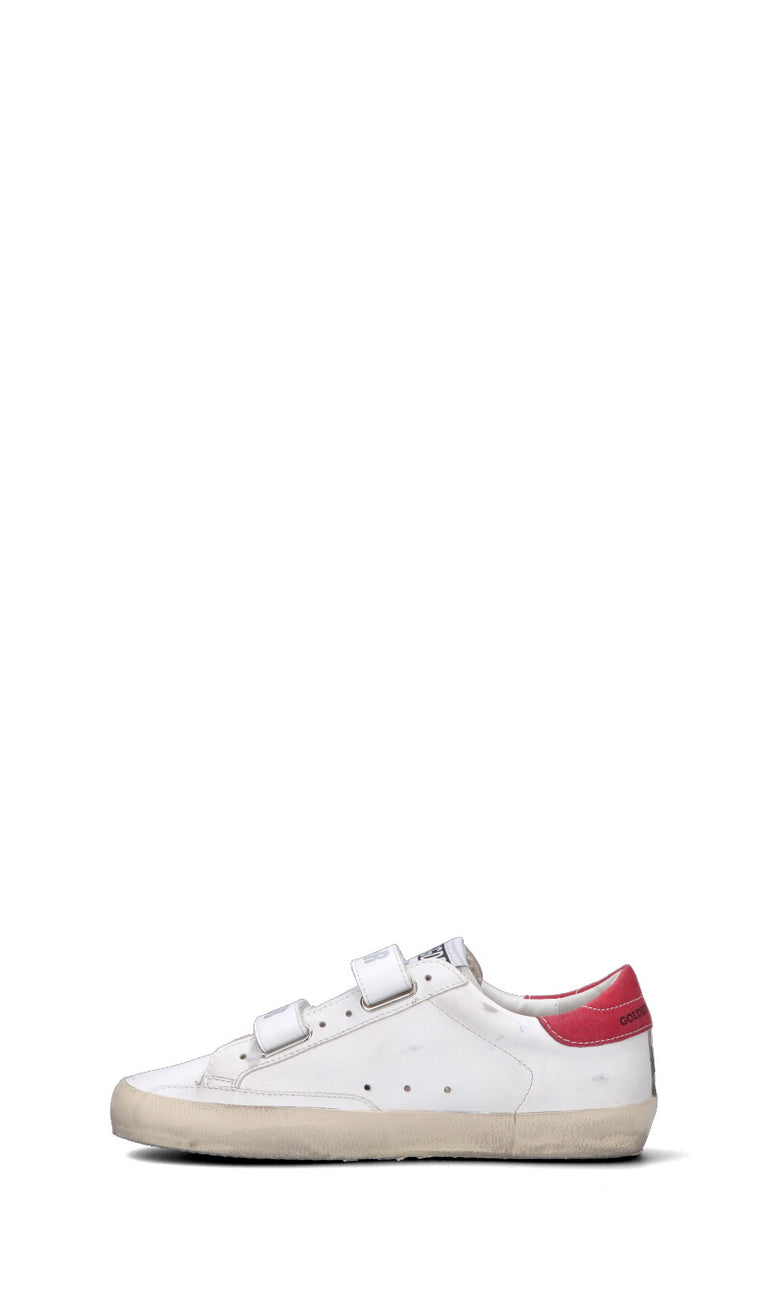 GOLDEN GOOSE Sneaker ragazza bianca/fucsia in pelle