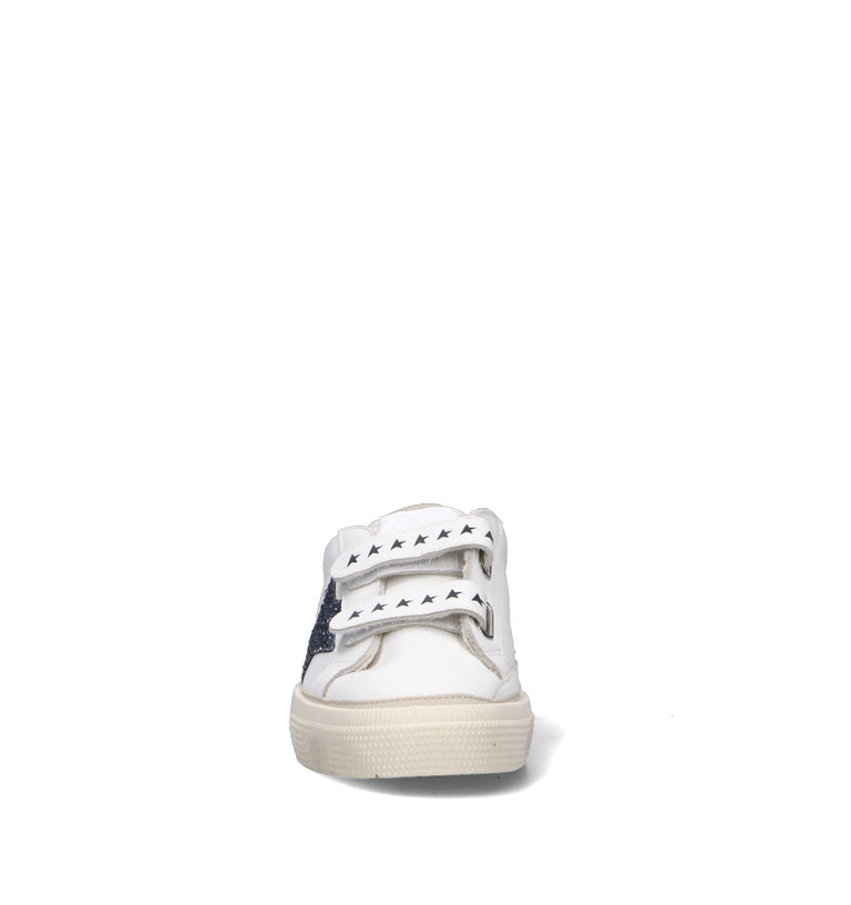 GOLDEN GOOSE MAY SCHOOL Sneaker ragazzi bianca in pelle