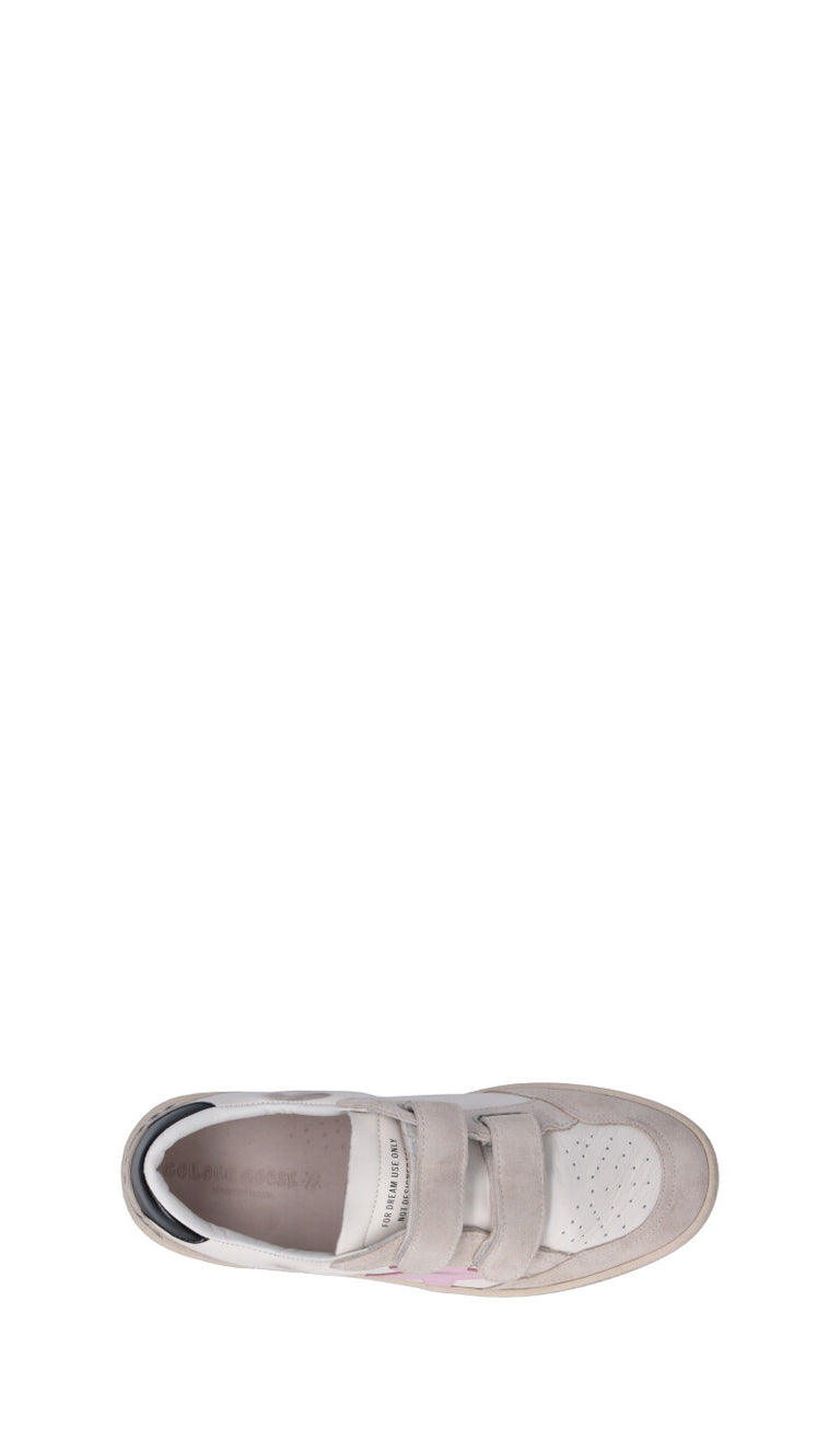 GOLDEN GOOSE - BALL STAR STRAP Sneaker ragazza bianca in pelle