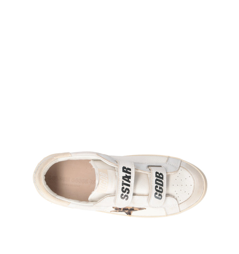 GOLDEN GOOSE OLD SCHOOL DOUBLE QUARTER AND SMOR Sneaker ragazza bianca