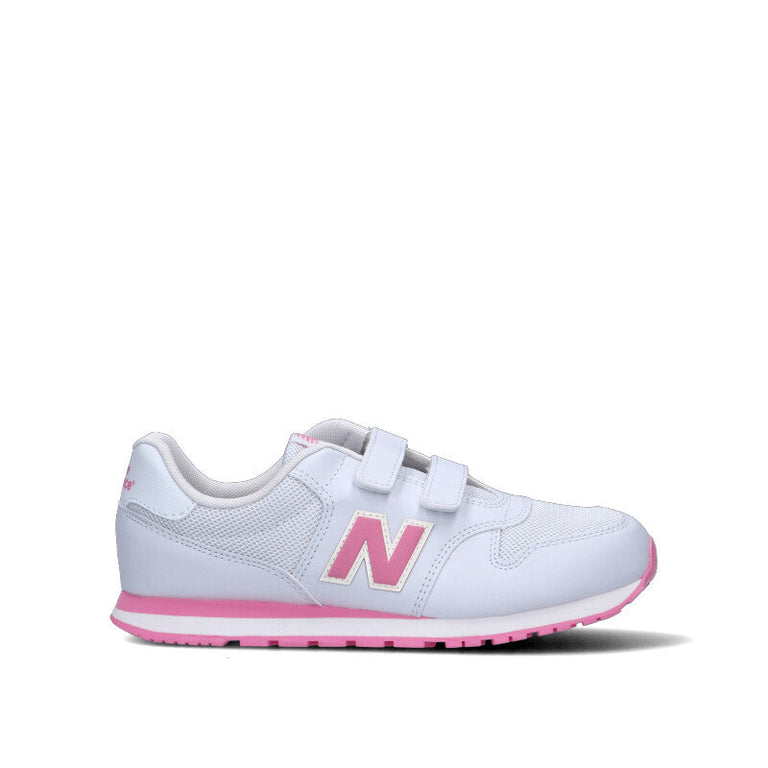 NEW BALANCE 500 Sneaker ragazza bianca/rosa