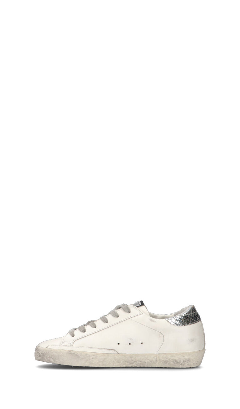GOLDEN GOOSE - SUPERSTAR Sneaker donna bianca/argento in pelle