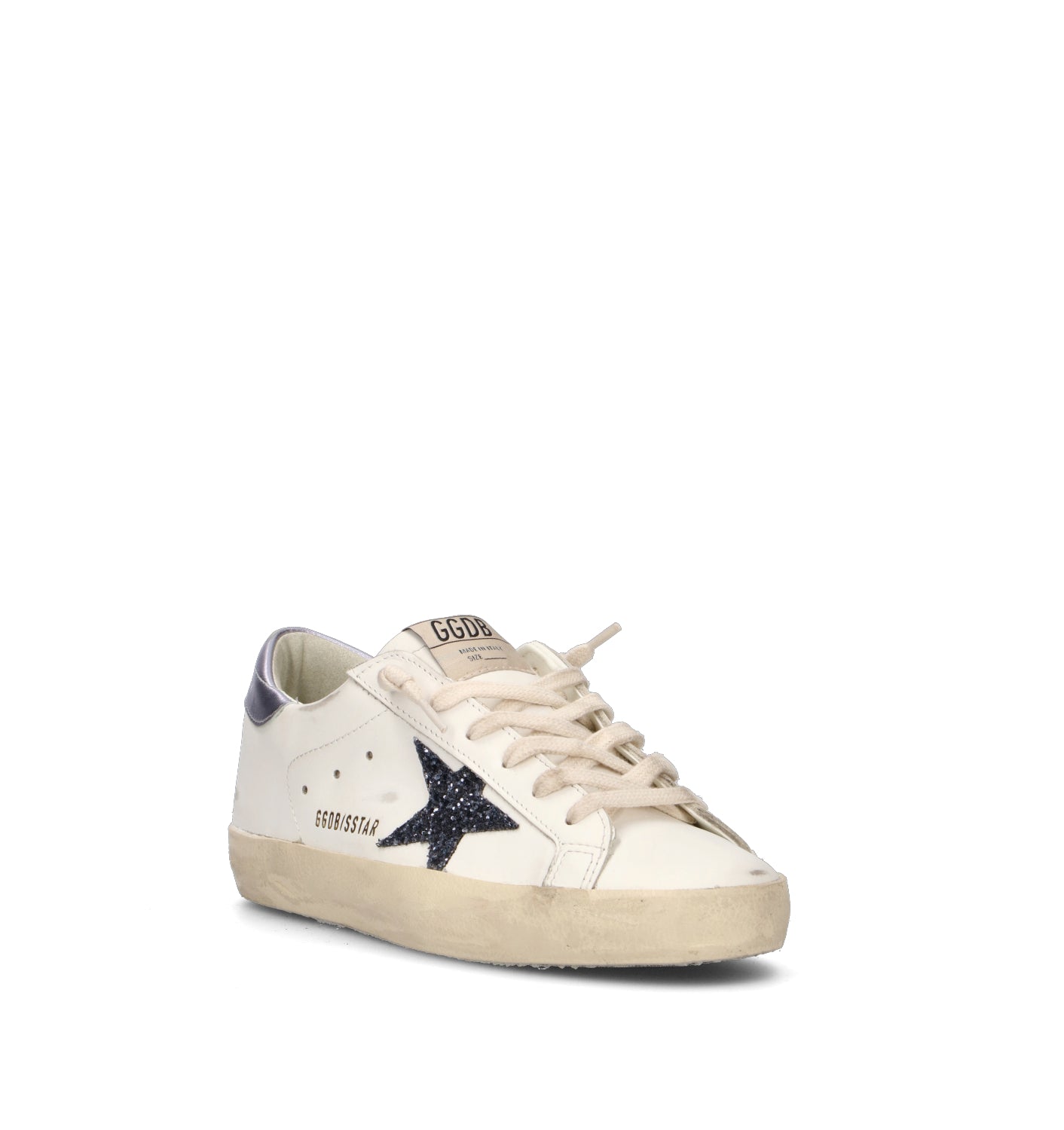 GOLDEN GOOSE SUPER-STAR CLASSIC WITH LIST Sneaker donna bianca in pelle