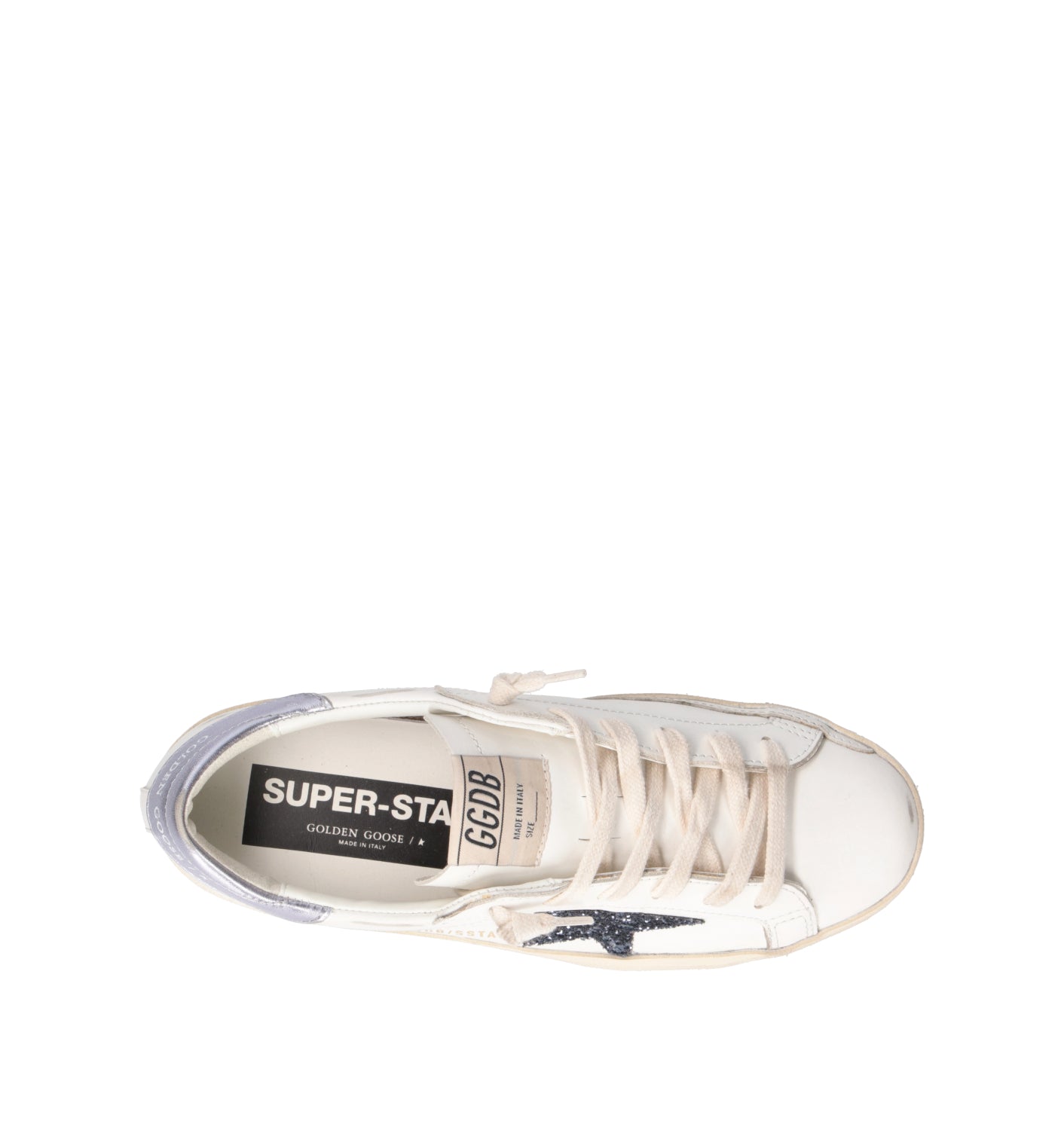 GOLDEN GOOSE SUPER-STAR CLASSIC WITH LIST Sneaker donna bianca in pelle