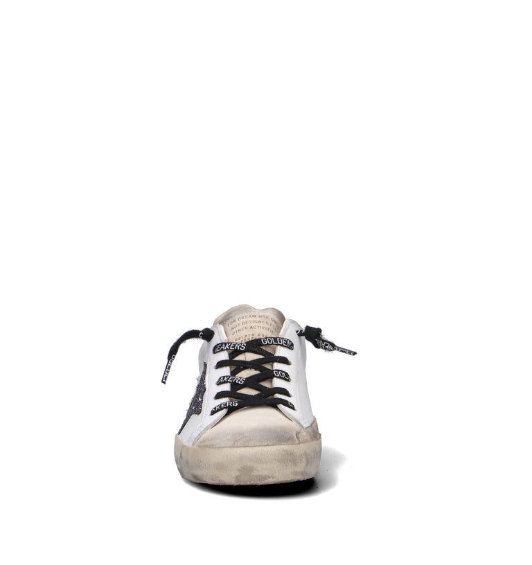 GOLDEN GOOSE SUPER-STAR CLASSIC WITH SPUR Sneaker donna bianca in pelle