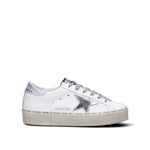 GOLDEN GOOSE HI STAR Sneaker donna bianca/argento in pelle