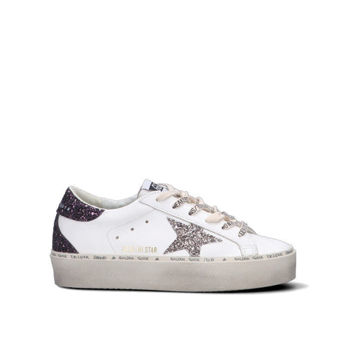 GOLDEN GOOSE - HI STAR CLASSIC WITH SPUR Sneaker donna bianca in pelle