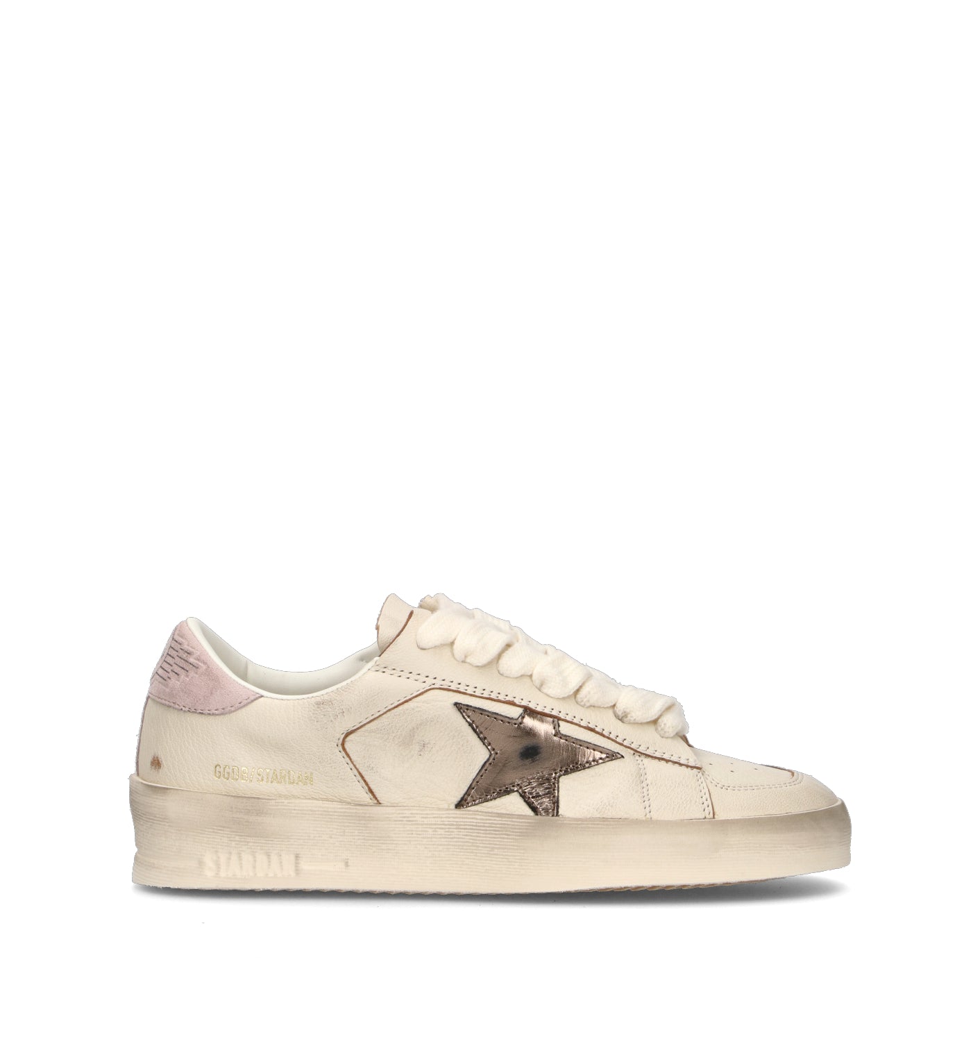 GOLDEN GOOSE STARDAN Sneaker donna bianca in pelle