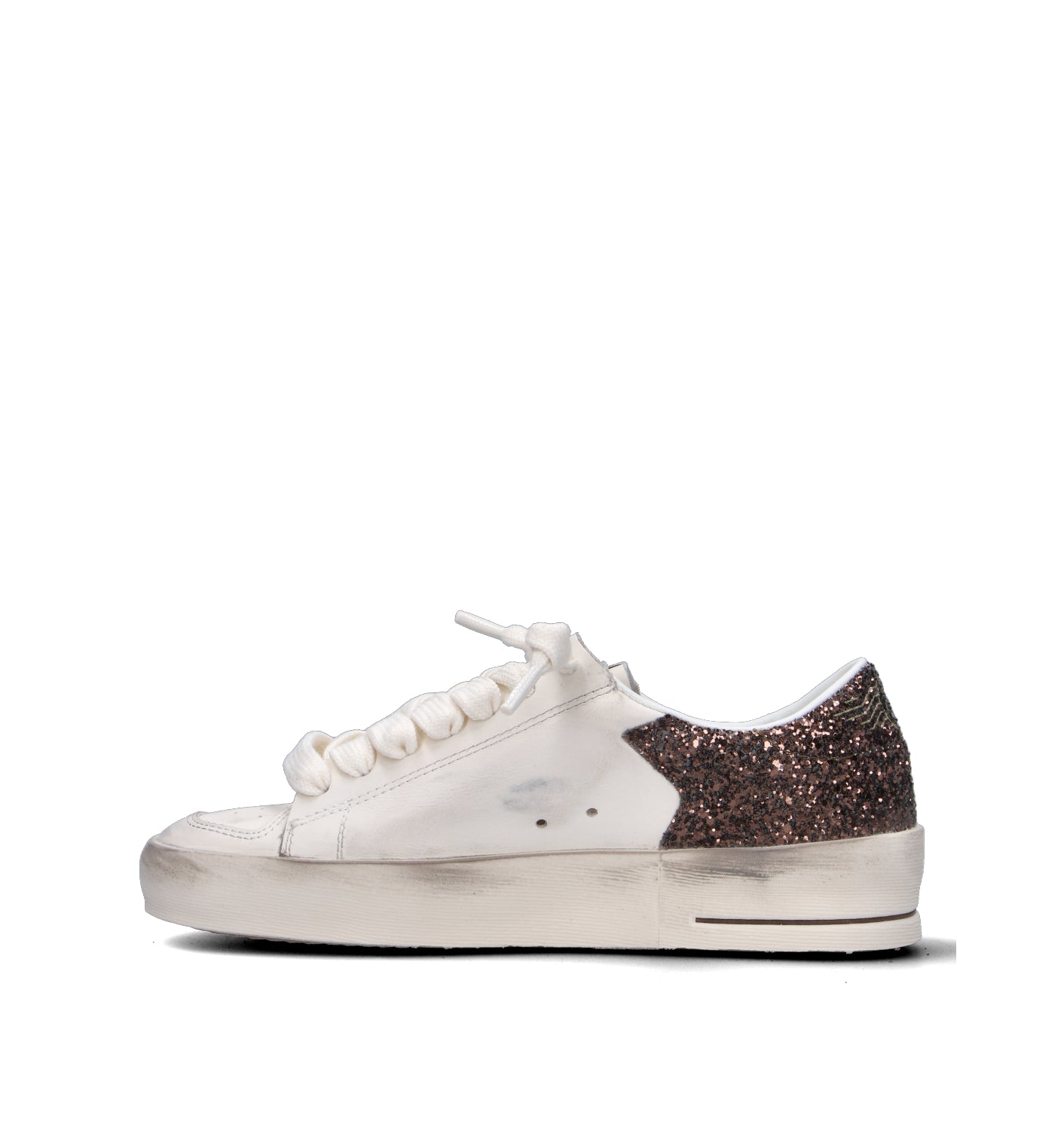 GOLDEN GOOSE STARDAN Sneaker donna bianca in pelle