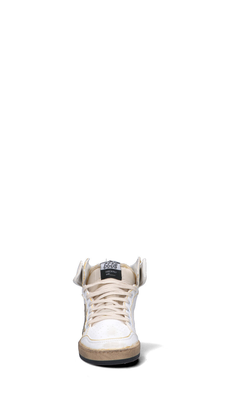 GOLDEN GOOSE SKY STAR Sneaker donna bianca/taupe in pelle