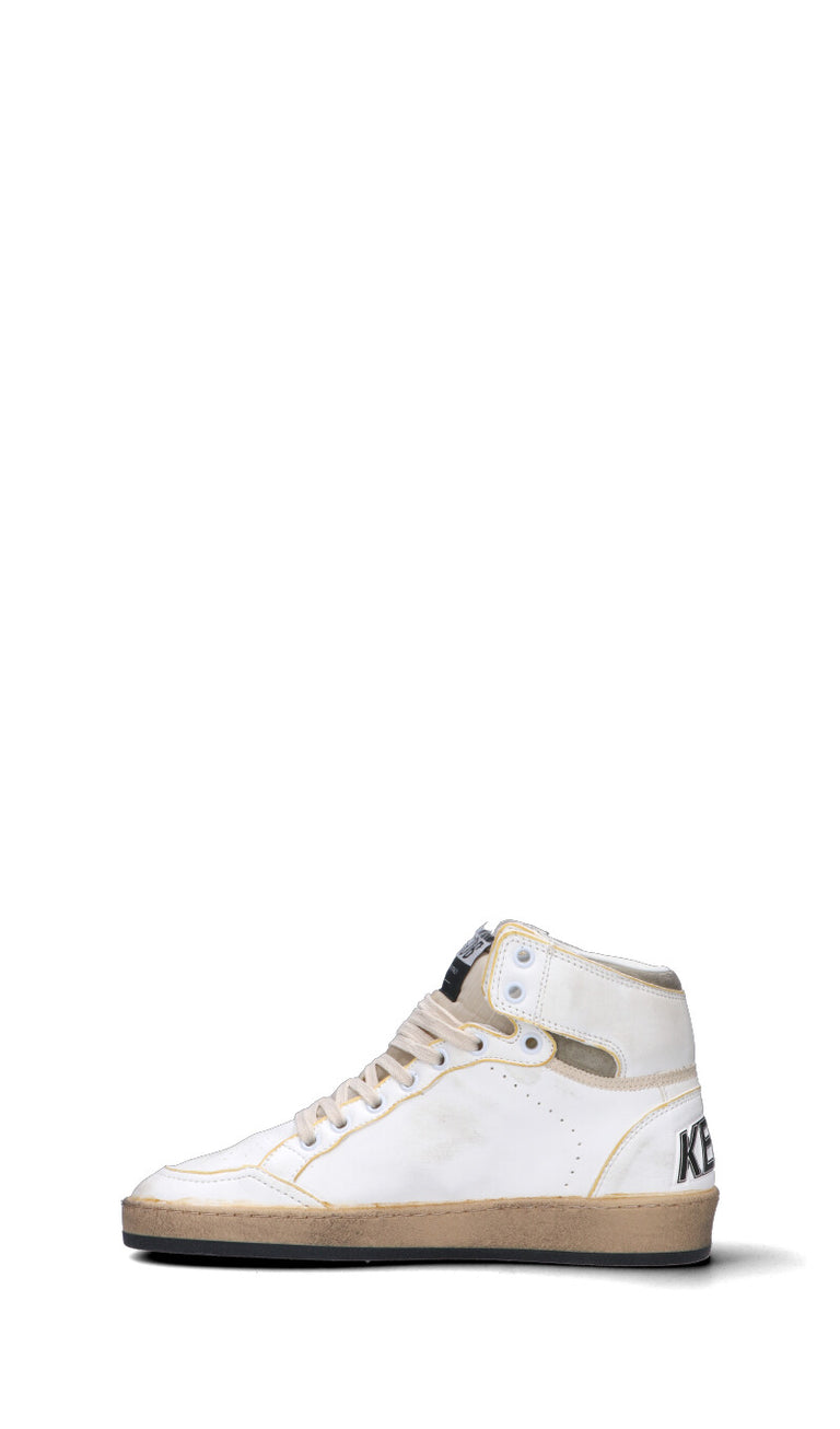 GOLDEN GOOSE SKY STAR Sneaker donna bianca/taupe in pelle