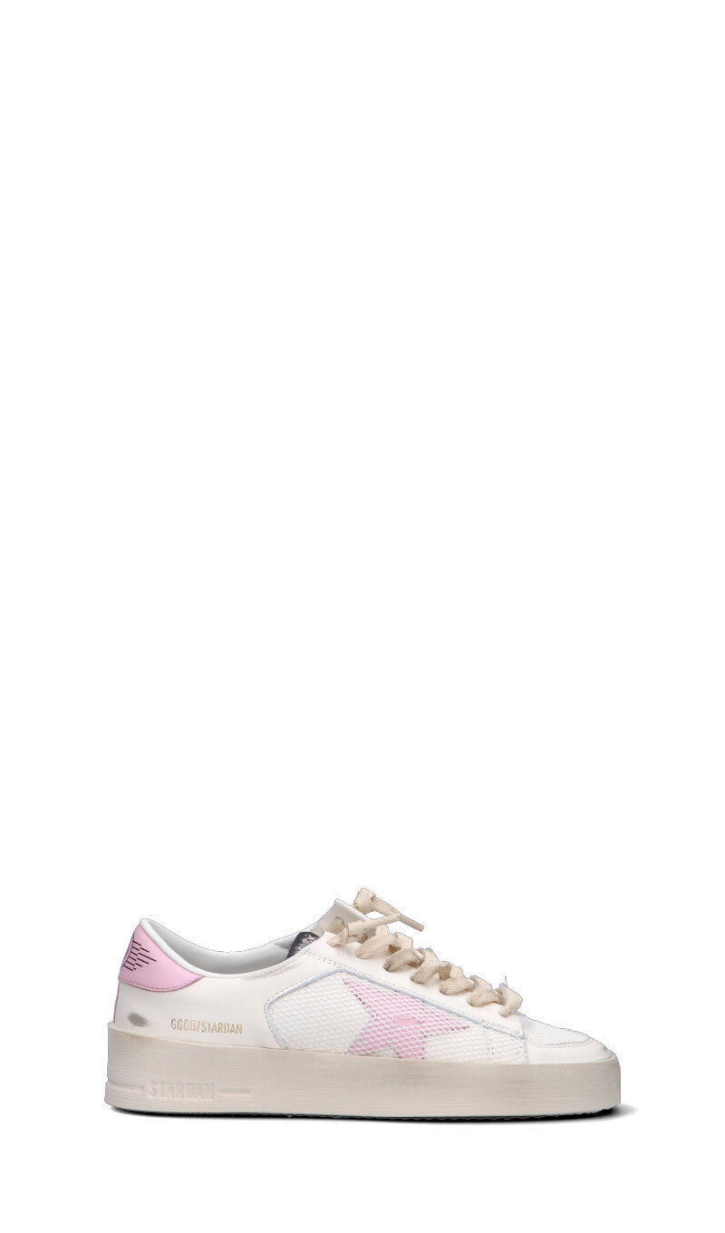 GOLDEN GOOSE STARDAN Sneaker donna bianca/rosa in pelle
