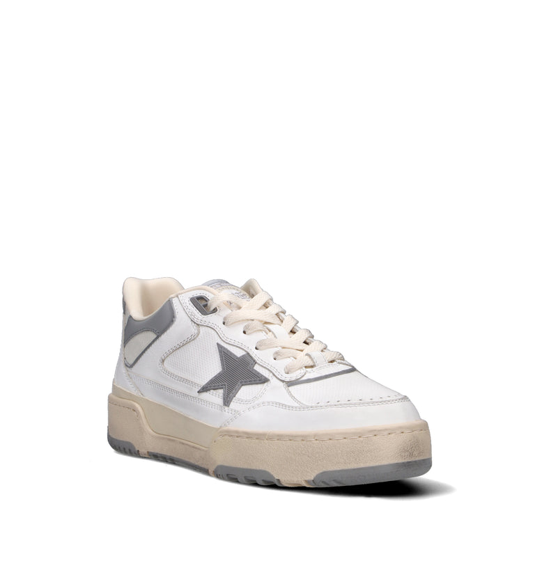 GOLDEN GOOSE FORTY-TWO Sneaker donna bianca/grigia in pelle