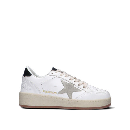 GOLDEN GOOSE - BALLSTAR 2 Sneaker donna bianca/nera in pelle