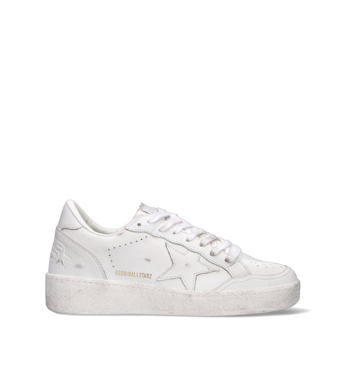 GOLDEN GOOSE BALLSTAR 2 Sneaker donna bianca in pelle