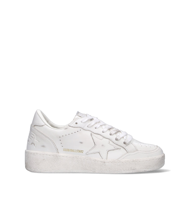 GOLDEN GOOSE BALLSTAR 2 Sneaker donna bianca in pelle
