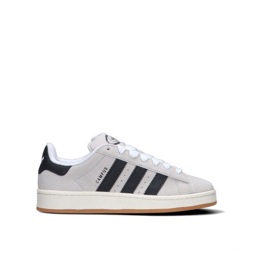 ADIDAS - CAMPUS Sneaker uomo bianca/nera in suede