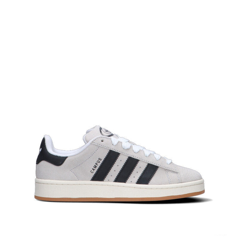 ADIDAS - CAMPUS Sneaker uomo bianca/nera in suede