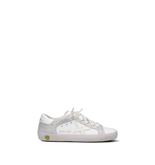 GOLDEN GOOSE SUPER STAR DOUBLE QUARTER WITRH LIST Sneaker bimba bianca in pelle