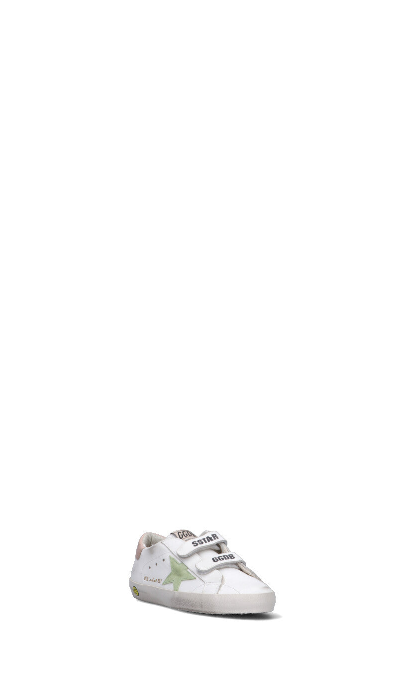 GOLDEN GOOSE OLD SCHOOL Sneaker bimba bianca in pelle