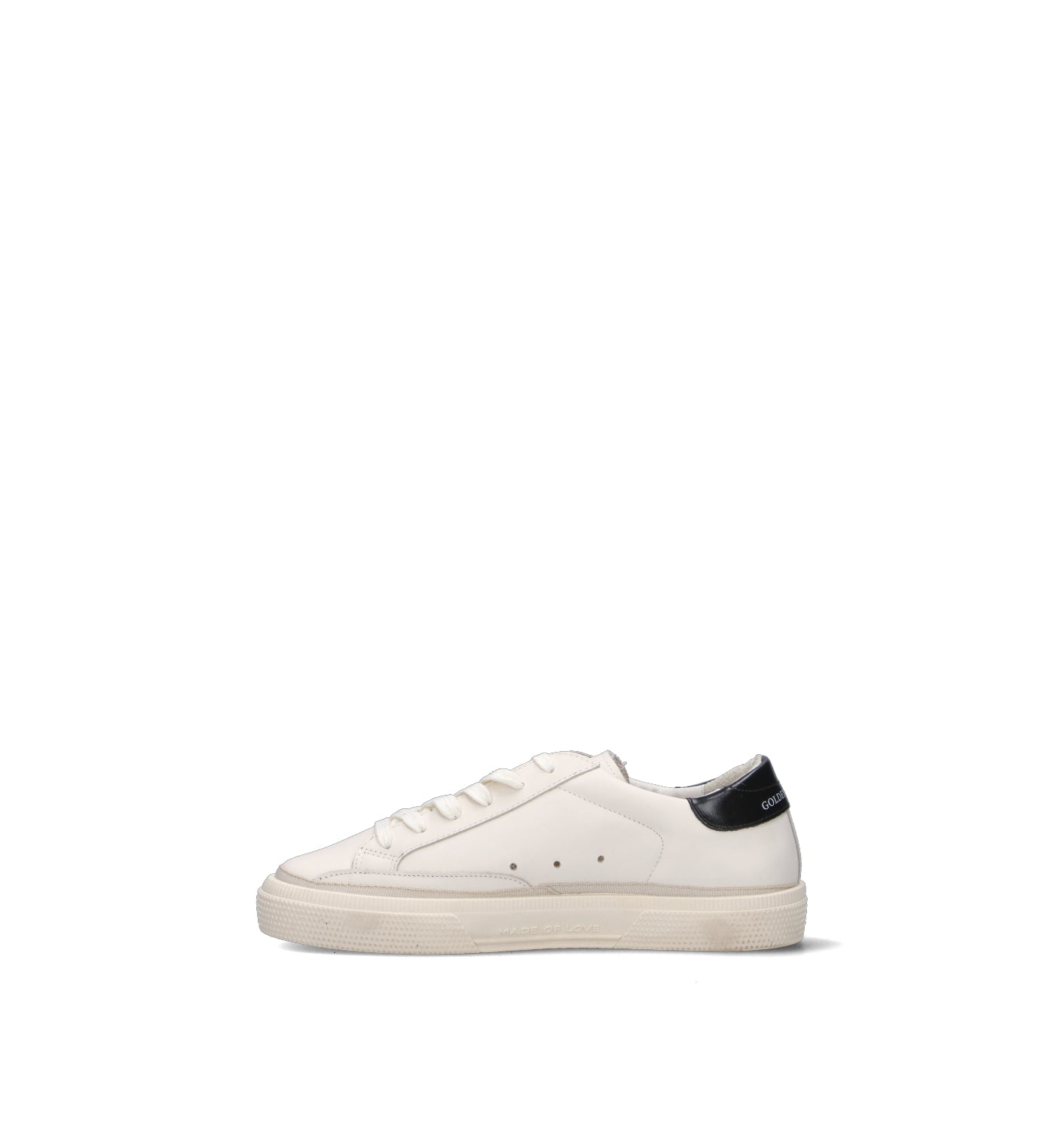 GOLDEN GOOSE MAY Sneaker bimbi bianca in pelle