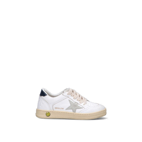 GOLDEN GOOSE BALL STAR DOUBLE QUARTER Sneaker bimbo bianca in pelle