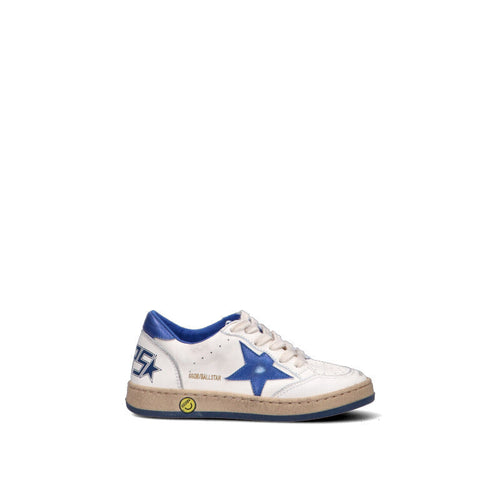 GOLDEN GOOSE BALL STAR NEW Sneaker bimbo bianca/blu in pelle