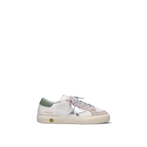 GOLDEN GOOSE MAY WITH DOUBLE TOE Sneaker bimba bianca in pelle