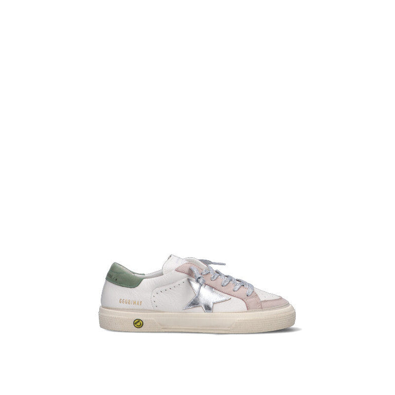 GOLDEN GOOSE MAY WITH DOUBLE TOE Sneaker bimba bianca in pelle