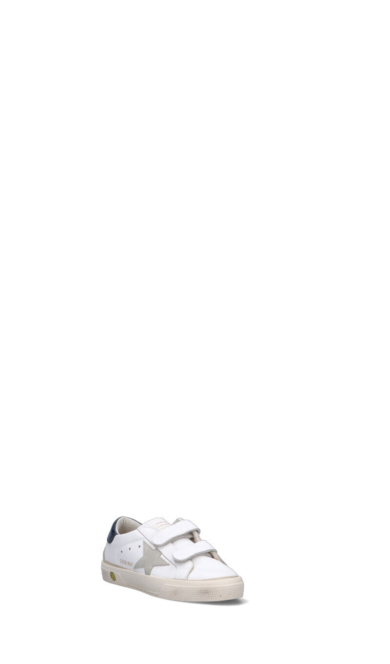 GOLDEN GOOSE - MAY SCHOOL Sneaker bimbo bianca in pelle