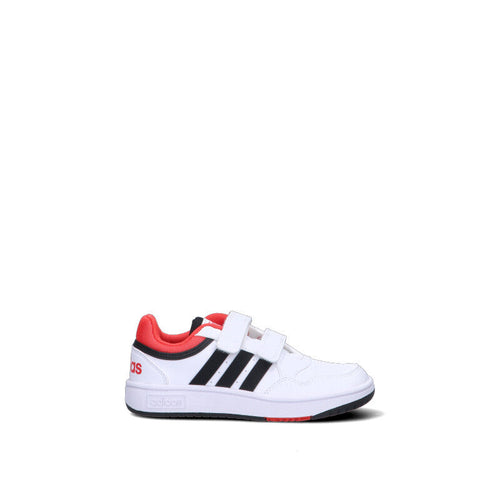 ADIDAS HOOPS 3.0 CF C Sneaker bimbo bianca, nera e rossa