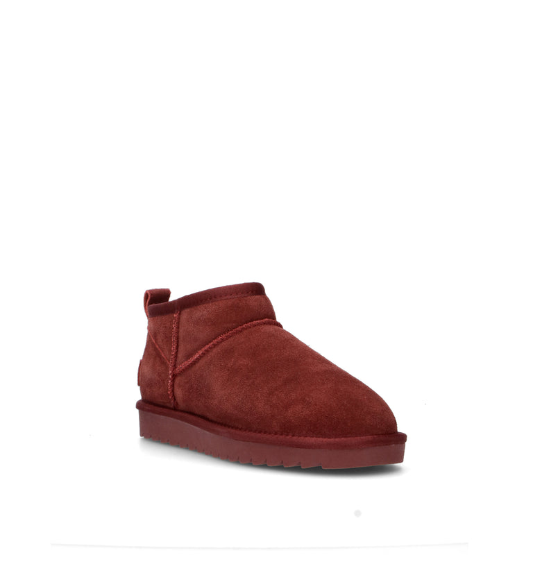 COLORS OF CALIFORNIA Stivaletto pelo donna mattone in suede
