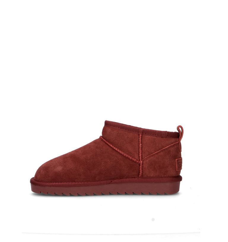 COLORS OF CALIFORNIA Stivaletto pelo donna mattone in suede
