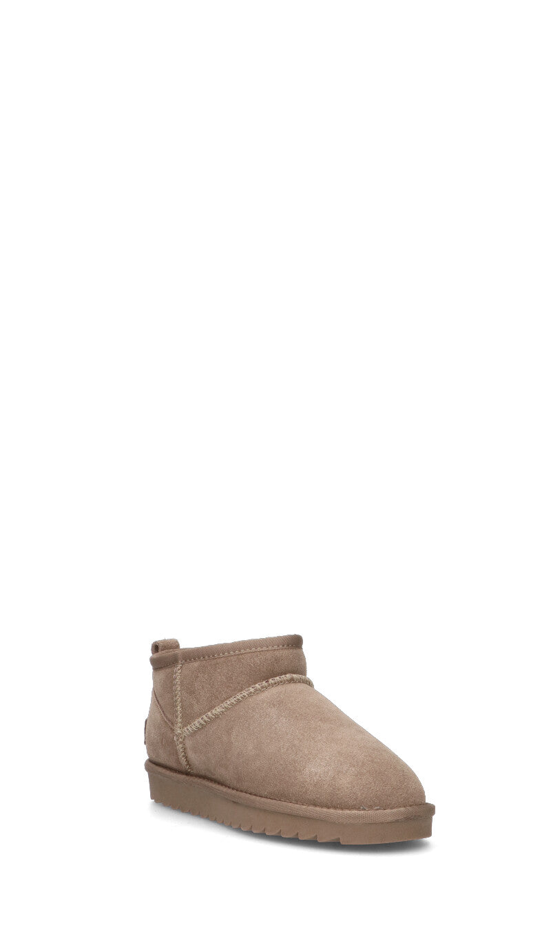 COLORS OF CALIFORNIA Stivaletto pelo donna taupe in suede