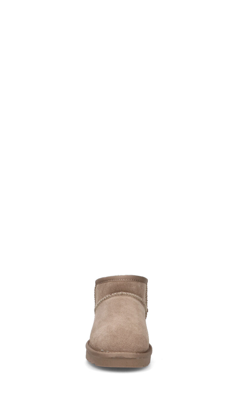 COLORS OF CALIFORNIA Stivaletto pelo donna taupe in suede