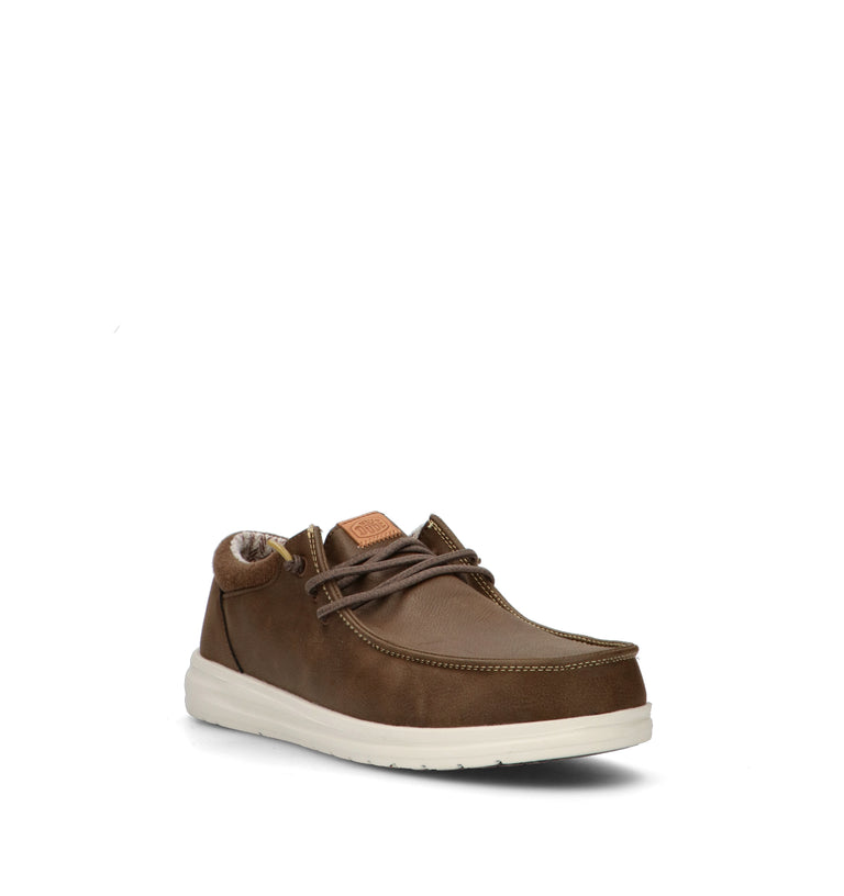 HEY DUDE Mocassino uomo marrone in nabuk