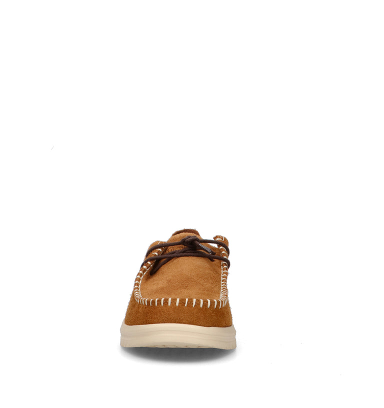 HEY DUDE Mocassino uomo marrone in suede
