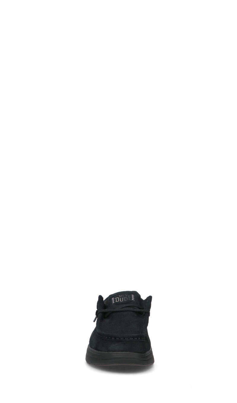 HEY DUDE Scarpa uomo nera in suede