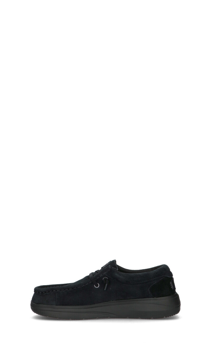 HEY DUDE Scarpa uomo nera in suede